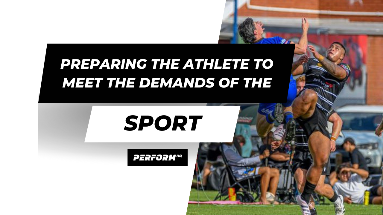 Preparing Athletes For The Demands Of Their Sport